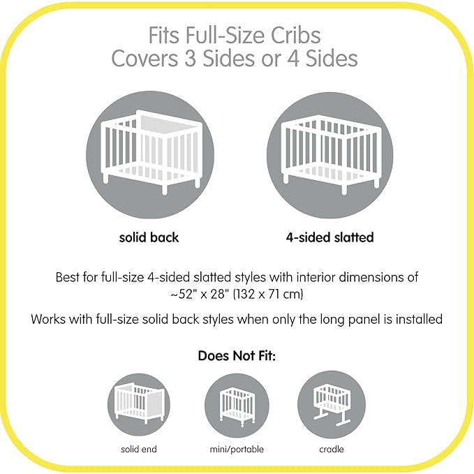 BreathableBaby Breathable Mesh Liner for Full-Size Cribs, Classic 3mm Mesh, Rose Seersucker (Size 4FS Covers 3 or 4 Sides)