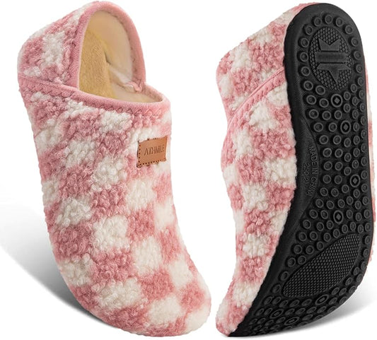 ATHMILE House Slippers for Women Men Indoor Barefoot Slippers Socks Furry Slip on House Shoes Cozy Comfy for Home Bedroom Travel Yoga