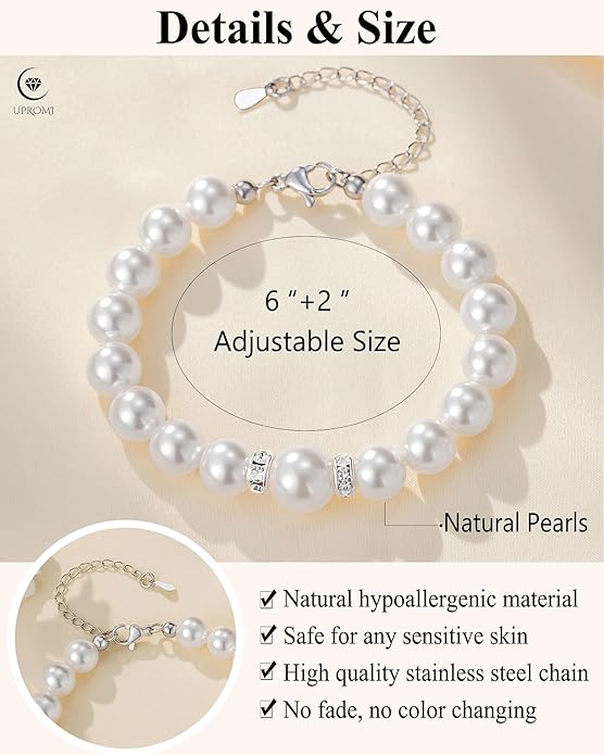 UPROMI First Birthday Gifts for Girls Bracelet