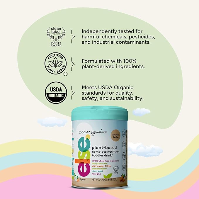 Else Nutrition Signature Toddler Formula – Made in Europe, Premium Toddler Formula 12-36 months, Plant-Based, Dairy-Free, Lactose-Free Baby Formula, European Recipe | (Pack of 1)