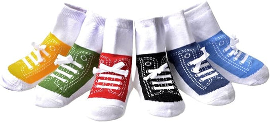 EPEIUS Unisex Baby Girls Boys Non-Slip Socks (Set of 6)