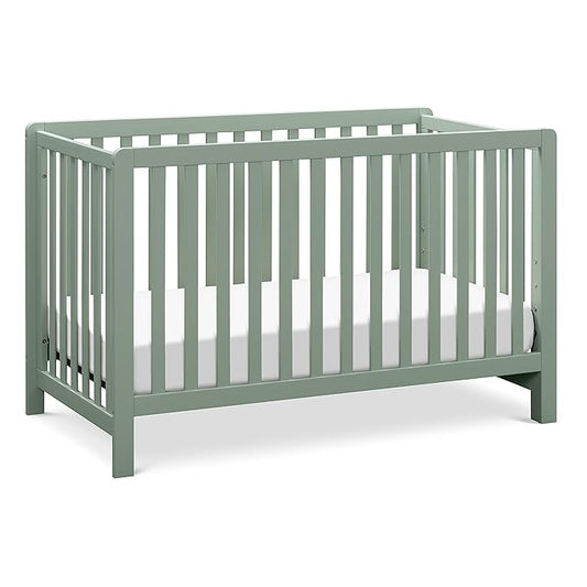 Carter's by DaVinci Colby 4-in-1 Baby Crib Convertible to Toddler Bed, Daybed, Full-Size Bed - Durable - GREENGUARD Gold Certified - 4 Adjustable Heights, Conversion Kit Sold Separately - Light Sage