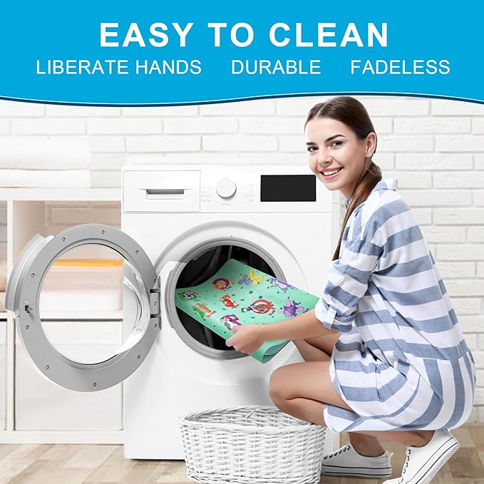 XIYUNTE Baby Bath Mat for Tub Non Slip Kids Bath Mat - 40''x16'' Extra Long Cartoon Baby Bath Tub Mat Eco-Friendly Toddler Bath Mats with Suction Cups, Easy to Clean & Easy Drying, Alphabet(Green)