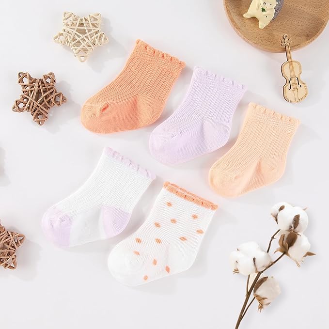 Baby Girls Boys Hats Mittens and Socks Set Cotton Infant Caps Newborn Soft Gloves 0-6 Months