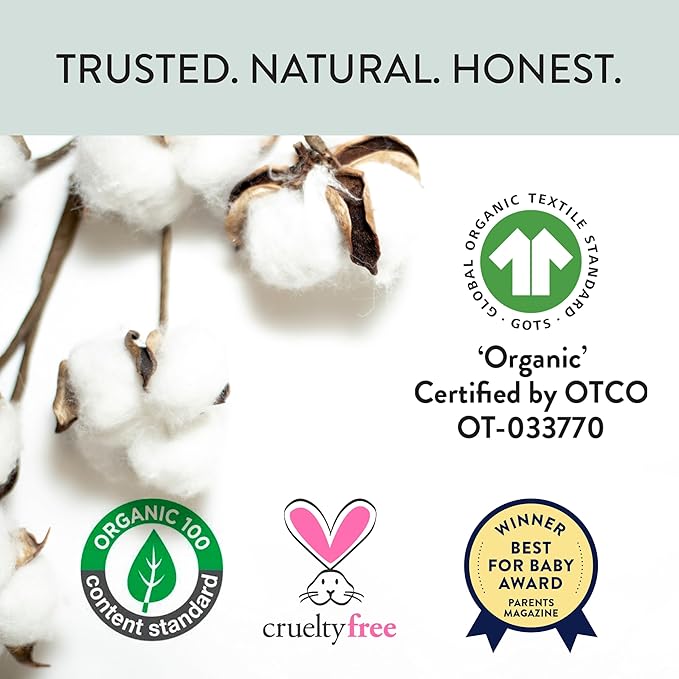 HonestBaby unisex-baby 3-pack Long Sleeve Side-snap Kimono Bodysuits Organic Cotton for Infant Baby Boys, Girls, Unisex