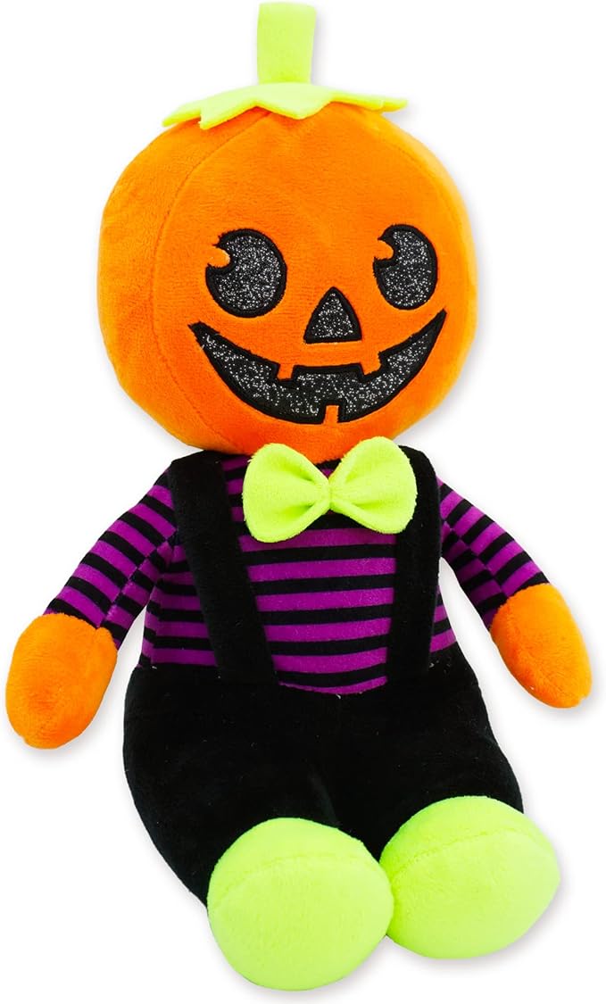 June Garden 12" Sweet Dolly Halloween Pumpkin - Stuffed Ultra Soft Baby Doll for Kids