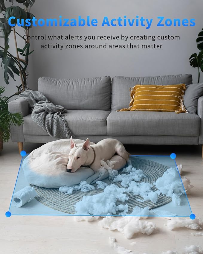 [5G & 2.4G] 2K Indoor Security Cameras for Home Security, AI Voice Change for 2-Way Talk, Motion Detection, Night Vision, 24/7 SD Recording/Cloud Storage, Baby Monitor/Dog/Pet Camera with Phone App, 2