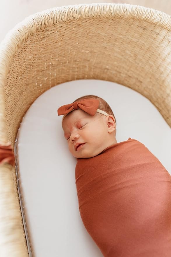 Copper Pearl Large Premium Knit Baby Swaddle Receiving Blanket Moab