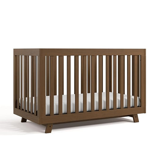 Storkcraft Beckett Grow-with-Me Convertible Crib (Hazelnut) – GREENGUARD Gold Certified, Converts to Toddler Bed & Daybed, Fits Standard Crib Mattress, Easy-to-Assemble