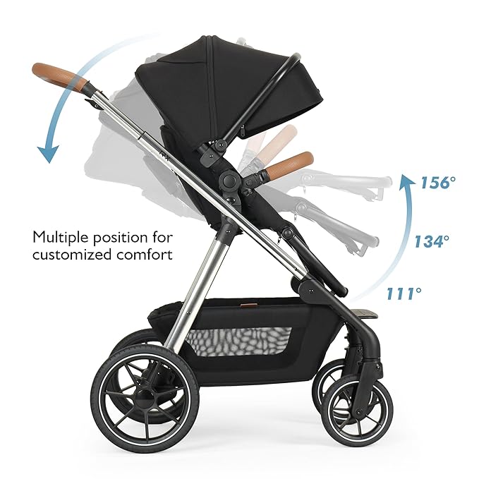 Beberoad Love RX 3-in-1 Baby Stroller with Bassinet, Toddler Stroller, Foldable Newborn Infant Stroller with Organizer, Rain Cover, Sunshade & Mosquito 2 in 1 Cover, Large Storage Basket