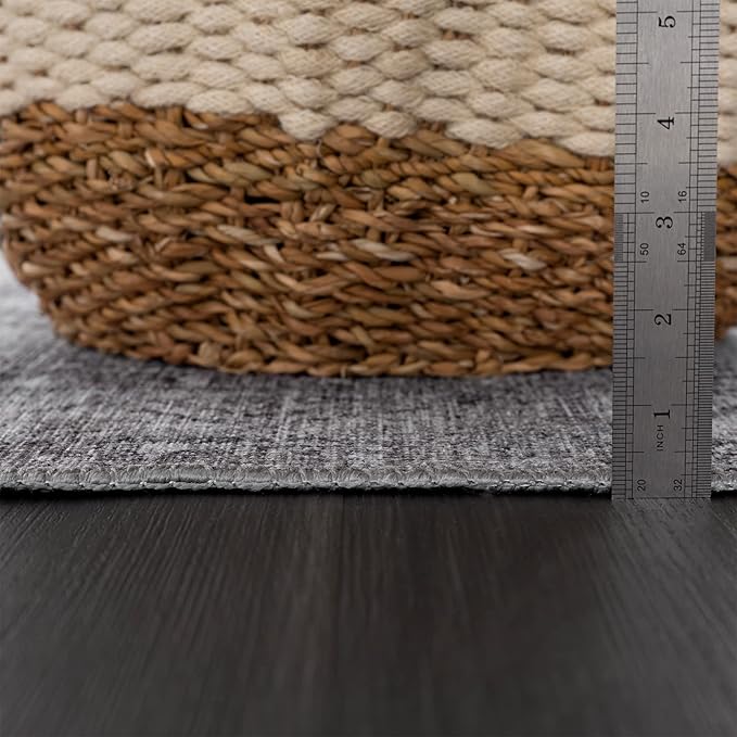 Bloom Rugs Washable 12 ft Runner - Ivory/Silver Gray Traditional Runner for Entryway, Hallway, Bathroom, and Kitchen - Exact Size: 2.5' x 12'