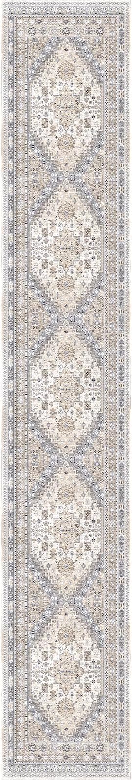 zesthome Washable Runner Rug 2.5x12 - Stain Resistant Entryway Rug,Ultra-Thin Kitchen Rugs, Anti Slip Backing Runner Rugs for Entrance Laundry Room Indoor Hallway (Beige,2.5'x12')