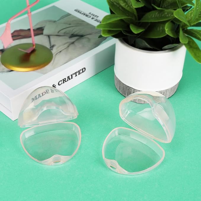 Accmor Pacifier Case, Pacifier Holder Case, Pacifier Container for Travel, BPA Free,Transparent Pink, 3 Pack