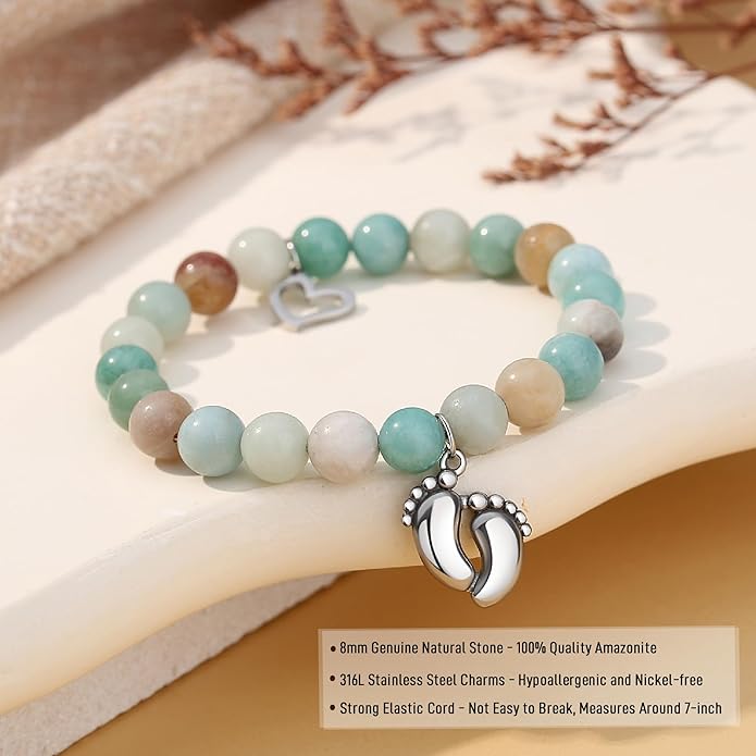 TONY & SANDY New Mom Gifts, Bracelets for First Time Moms on Mother's Day, Birthday, Christmas, Stocking Stuffers