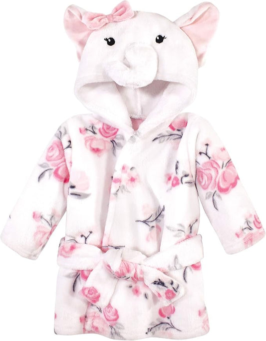 Hudson Baby Unisex Baby Plush Animal Face Bathrobe