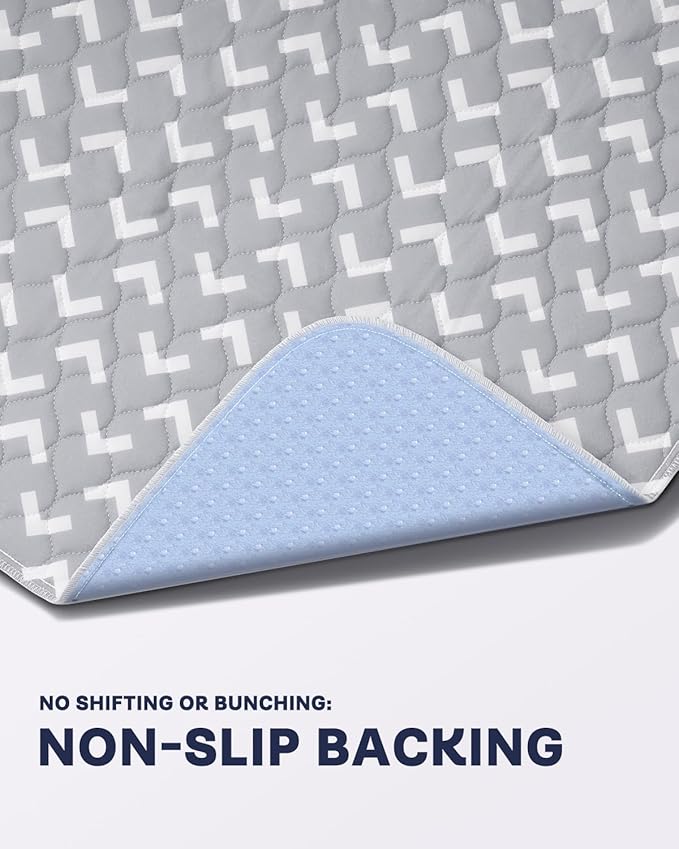 Non-Slip Bed Pads for Incontinence Washable (34" x 36"|2 Pack), Waterproof Bed Pads, Bed Wetting Pads for Bed, Sofa, Floor, Resuable Underpads for Adults, Seniors, Pet