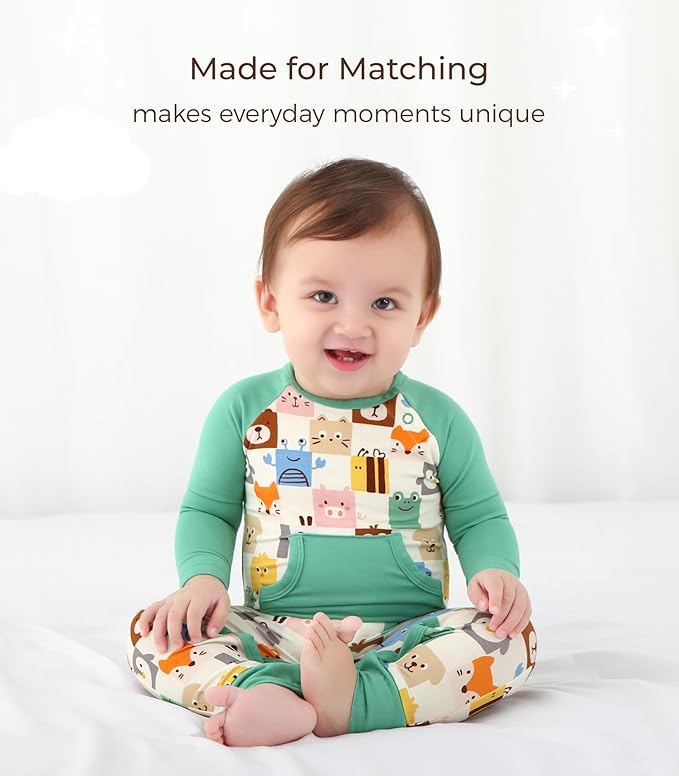 Baby Boys Girls Romper-Viscose Made from Bamboo, Long Sleeve Jumpsuits Soft Footless Rompers, Unisex