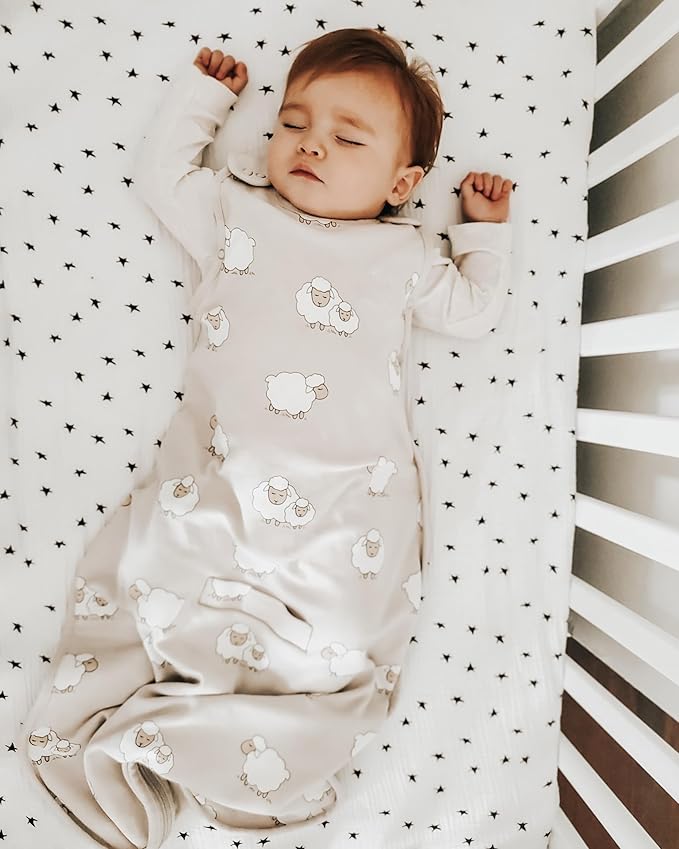 Woolino 4 Season Toddler Sleeping Sack, Merino Wool and Organic Cotton Baby Sleep Bag Sack, 2-4 Years, Sheep