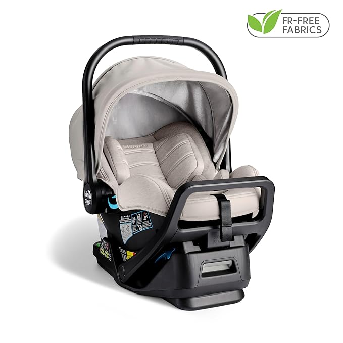 Baby Jogger City GO 2 Infant Car Seat, Frosted Ivory – Lightweight Rear-Facing Infant Car Seat, Travel System Compatible, Taxi-Safe