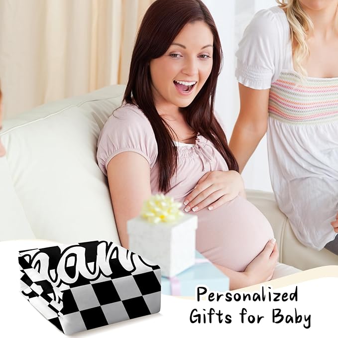 Ship Next Day, Personalized Baby Blanket for Boys Girls - Printed in USA, Custom Baby Blanket with Name Super Soft Plush Flannel, Easter Christmas Brithday Gifts for Baby Shower Kids Toddlers Newborn