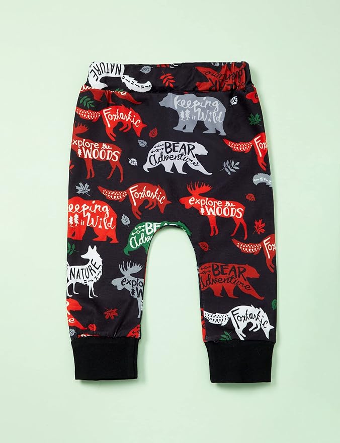 Fommy Newborn Baby Boy Clothes Plaid Letter Print Long Sleeve Hoodies + Long Pants 2PCS Fall Winter Outfits Set