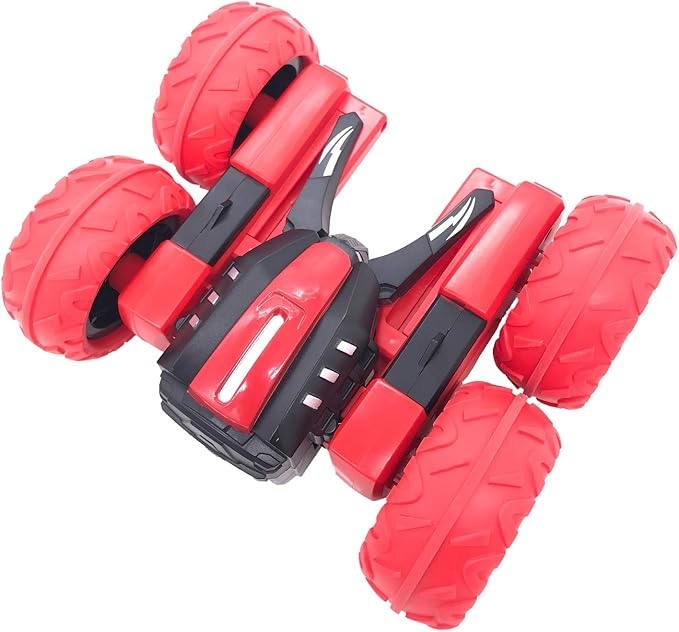 Threeking RC Stunt Car Remote Control Cars with Lights Rotating Double-Sided Driving Indoor Outdoor Toys Gifts Presents for 6 7 8 9 10 11 12 Year Old Kids Boys Girls