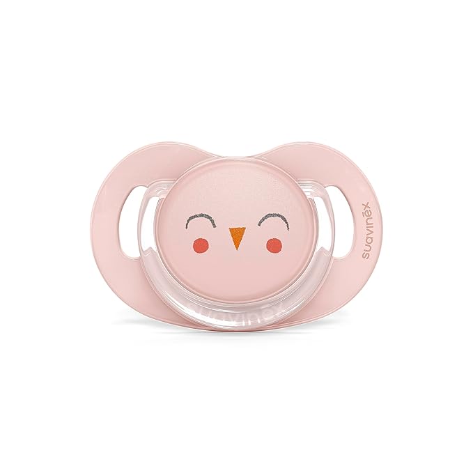 Suavinex Bonhomia SX PRO Physiological Pacifier, Supports Breastfeeding Babies, Pacifiers for 6-18 Months, Baby Pacifier, Baby Accessories, (Pink)