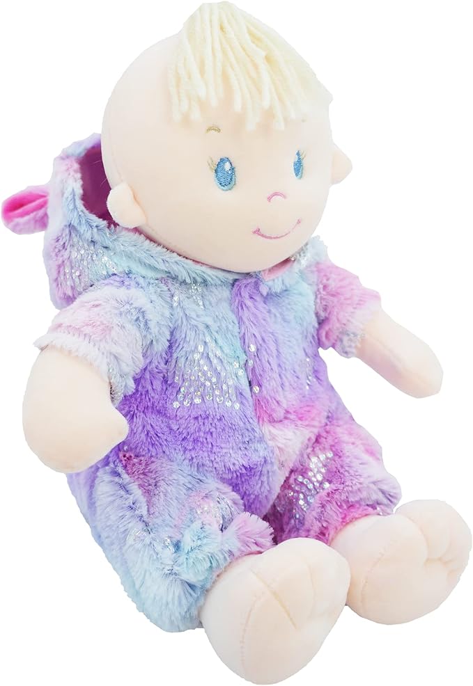 June Garden 12" Sweet Dolly Mystical Unicorn - Stuffed Ultra Soft Baby Doll for Birth and Up - Unicorn Outfit