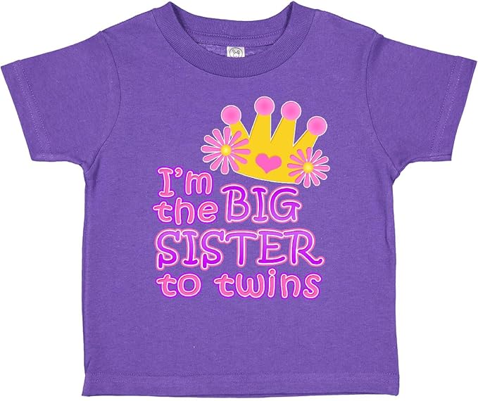 inktastic I'm The Big Sister to Twins. Toddler T-Shirt