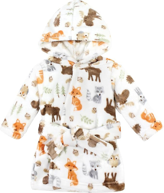 Hudson Baby Unisex Baby Plush Animal Face Bathrobe