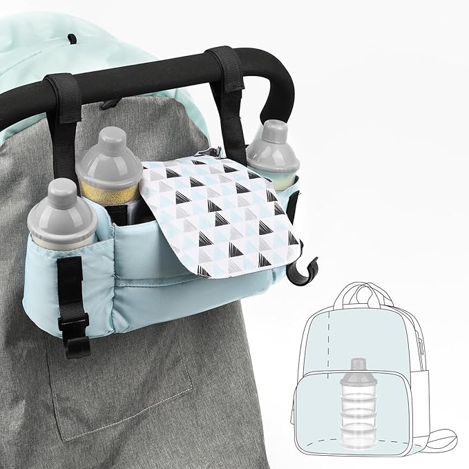 Accmor Formula Dispenser On The Go, 4 Compartments Stackable Formula Container for Travel, Baby Milk Powder Kids Snack Container, BPA Free ﻿