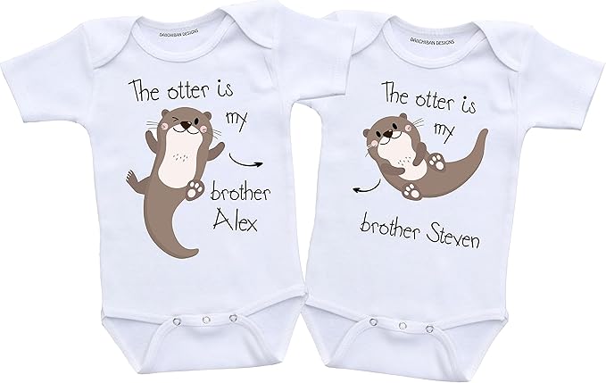 Custom Twin matching outfits boy girl twins gifts