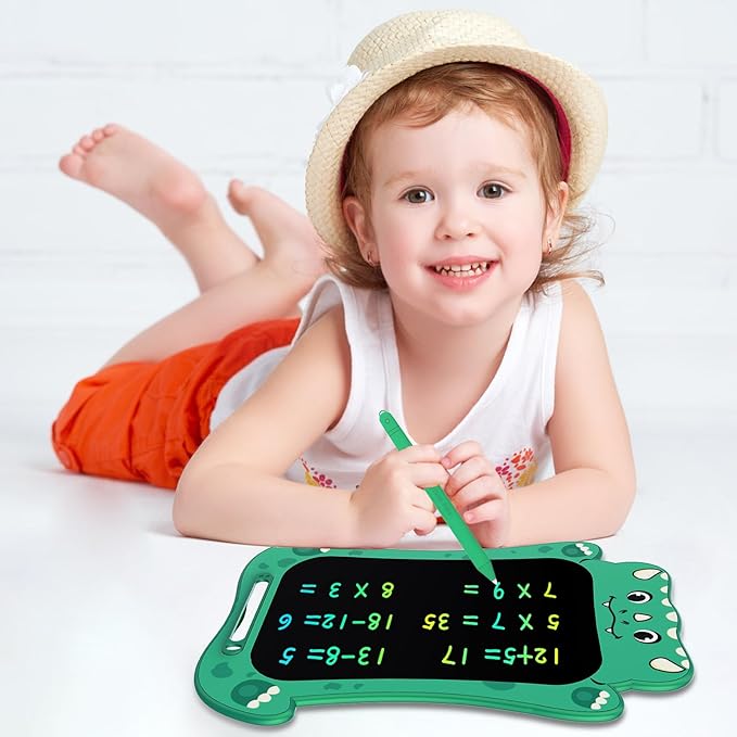 Jasonwell LCD Writing Tablet Kids - Drawing Pad Doodle Board for Kids Toddlers Drawing Toy Educational Learning Toys Christmas Birthday Gift 2 3 4 5 6 7 8 Year Old Girls Boys (Dino&Unicorn)