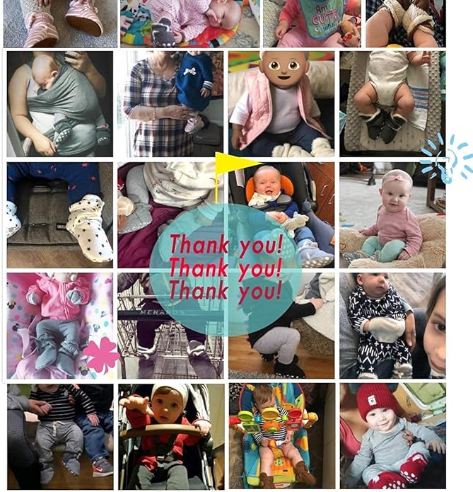 Sawimlgy Newborn Infant Baby Girl Boy Cotton Booties Stay On Sock Slippers Soft Bedroom Shoes Non-Skid Ankle Boots With Grippers Toddler Crib Warm Shoe First Walker Birthday Shower