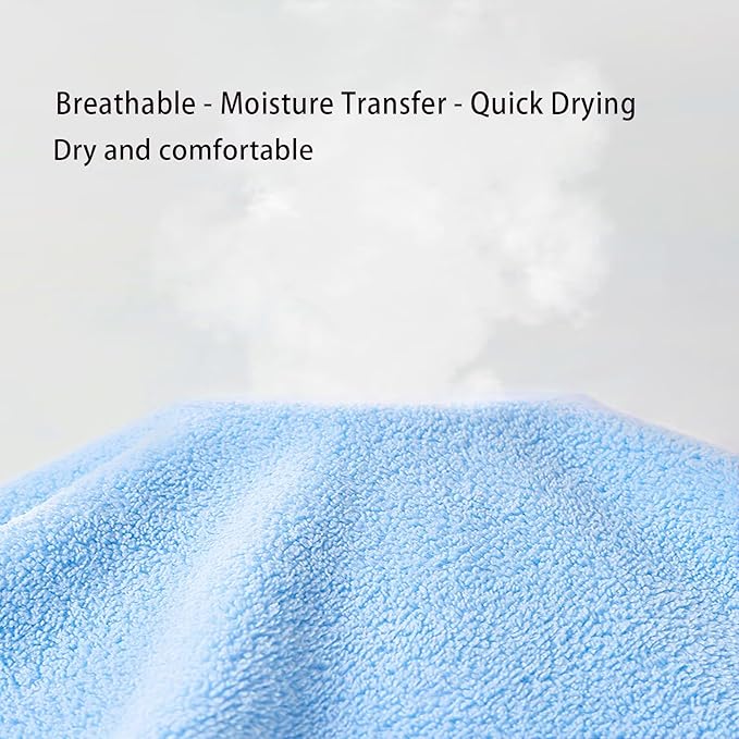 Baby Hooded Towels 31.5 * 31.5" Bath Towel for Newborn Toddler Infant Shower Ultra Absorbent Soft Bathrobe Blanket Boys and Girls(Blue)