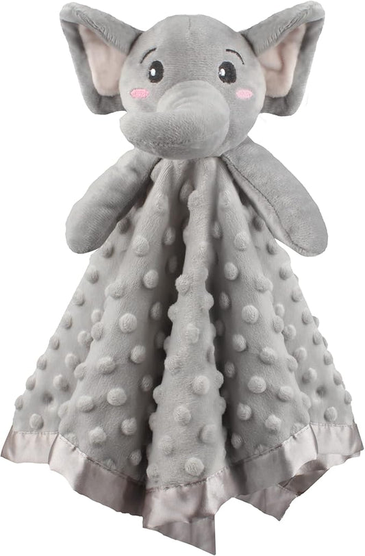 Baby Security Blanket Loveys for Baby Snuggle Toy Plush Elephant Stuffed Animal Baby Gifts for Girls and Boys Newborn Age 0 Month+