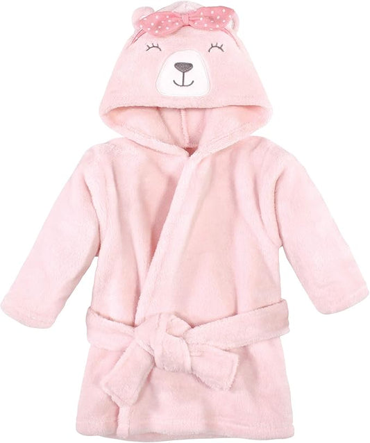 Hudson Baby Unisex Baby Plush Animal Face Bathrobe