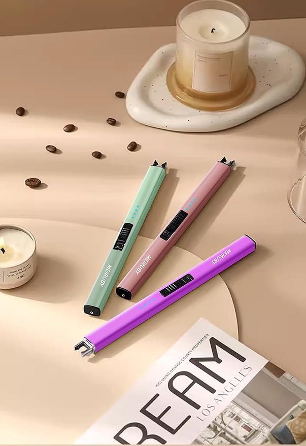 Lighter Electric Candle Lighter, Birthday for Mom from Daughter Son, Gifts for Mom Women Men Wife Sister, Rechargeable USB Arc Lighters for Candle Camping BBQ