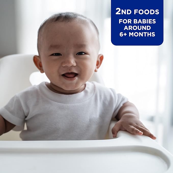 Amazon Brand - Mama Bear Organic Baby Food, Stage 2, Apple, Banana, Cinnamon, Oats, 4 ounce (Pack of 12)