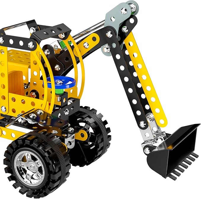 Lucky Doug Stem Building Projects Toys for Kids Boys 8 9 10 11 12 Year Old, Metal Building Construction Model kit, Building Blocks DIY Toy