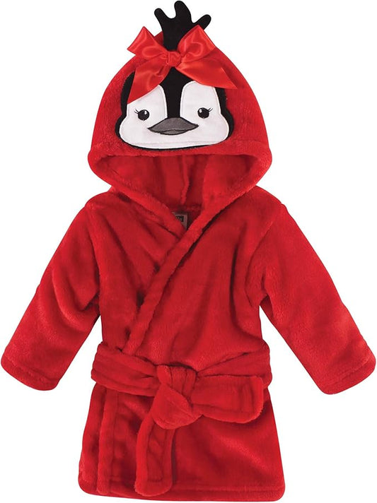 Hudson Baby Unisex Baby Plush Animal Face Bathrobe