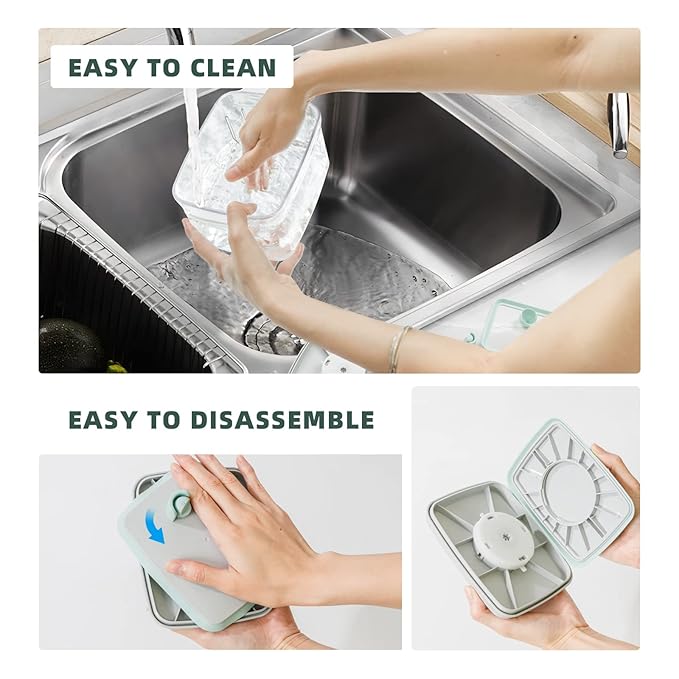 Formula Container to Go - 2 Pack 1700ml Pop Top Milk Powder Container, BPA-Free Airtight Formula Dispenser with Scoop and Scraper, 21OZ, 1.32LB, 600g, Clear