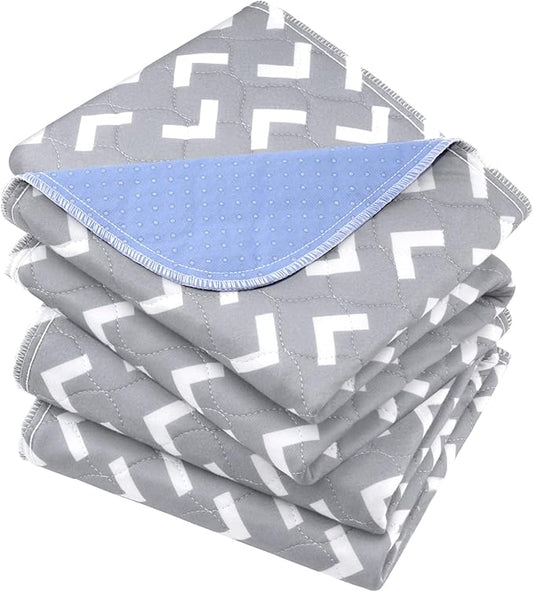 Non-Slip Bed Pads for Incontinence Washable (34" x 36"|2 Pack), Waterproof Bed Pads, Bed Wetting Pads for Bed, Sofa, Floor, Resuable Underpads for Adults, Seniors, Pet