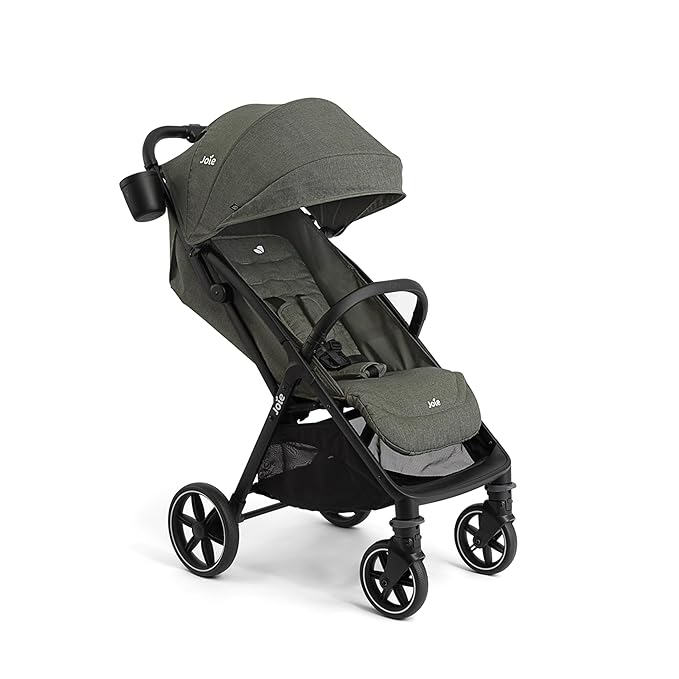 Joie Nutmeg Compact Stroller – Lightweight and Compact Stroller with One-Hand Fold (Evergreen)
