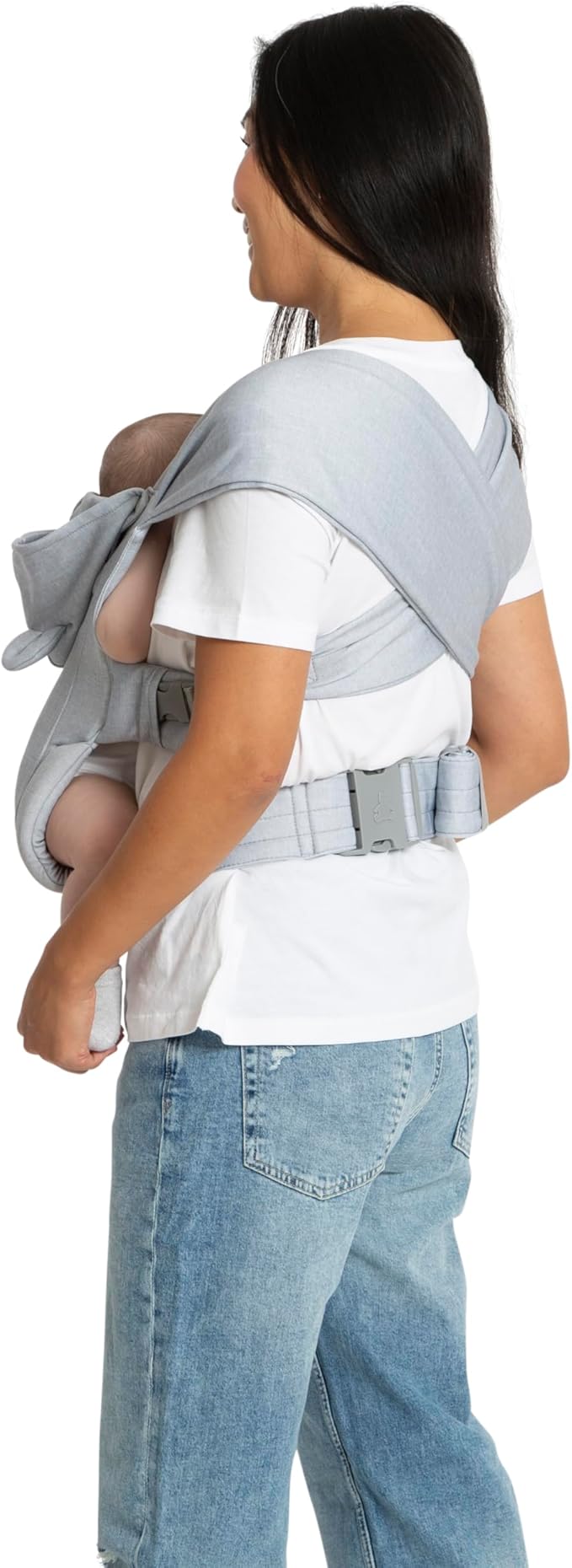 babyGap by Delta Children Legacy 3-in-1 Baby Carrier – Newborn to Toddler (Holds 7.5 to 25 lbs.), Face-in and Face-Out Baby Carrier Wrap with Lumbar Support, Ergonomic, Grey