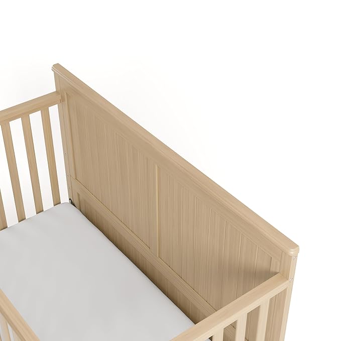 Graco Hadley 5-in-1 Convertible Crib with Drawer (Driftwood) – GREENGUARD Gold Certified, Fits Standard Crib Mattress, Converts to Toddler Bed, Daybed and Full Bed, 4 Adjustable Mattress Heights