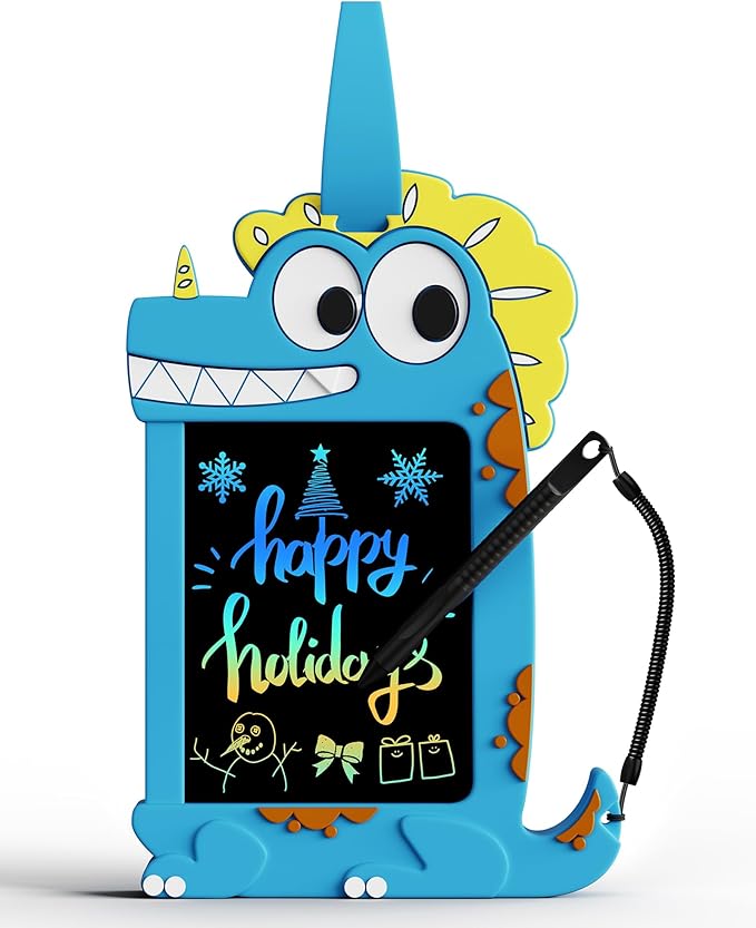 TEKFUN NanoDoodle Toys, Dinosaur Toys for Kids 4.5in LCD Writing Tablet Drawing Board for Classroom School Home, Christmas Gifts for Boys Girls 3-10 Years Old