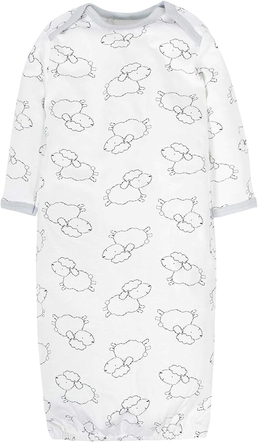 Gerber unisex-baby Baby Boy and Girls 4-pack Sleeper Gown