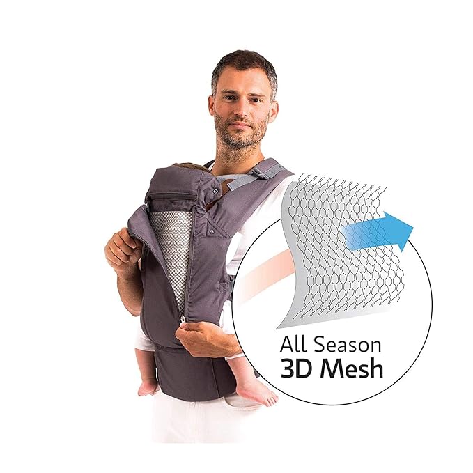 Beco Baby Carrier 8 Hybrid Newborn to Toddler Carrier (7-45lbs) - All in 1 Mesh Toddler Carrier - Baby Carrier Backpack, Front and Hip Carrier with Adjustable Seat - Cooling Ergonomic Carrier (Teal)