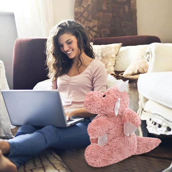 Little Flying Dragon - Cute Stuffed Animal Plush Toy - Adorable Soft Dragons Toy Plushies and Gifts - Perfect Present for Kids (Pink,16.53in/42cm)